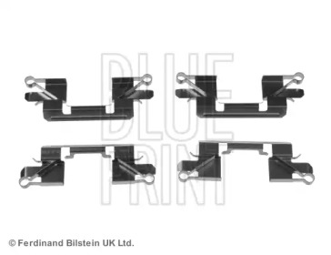 BLUE PRINT К-т пластин передних тормозных колодок L200, Pajero, Nissan Navara adc448602 blueprint
