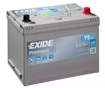 Стартерна батарея (акумулятор) ea754 exide