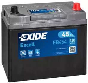 Аккумулятор   45Ah-12v Exide EXCELL(234х127х220),R,EN330 Азія eb454 exide