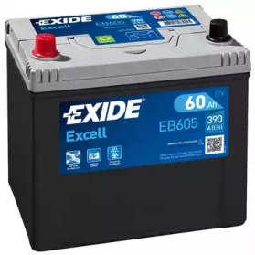 Акумулятор   60Ah-12v Exide EXCELL(230х172х220),L,EN480 Азія eb605 exide