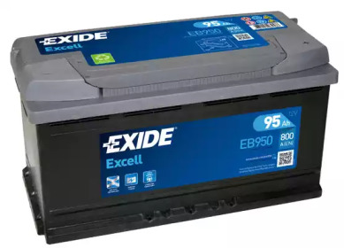 Акумулятор   95Ah-12v Exide EXCELL(353х175х190),R,EN800 eb950 exide