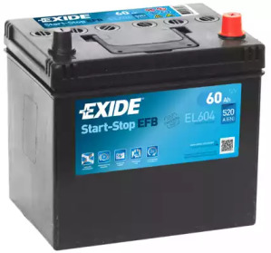 Стартерна батарея (акумулятор) el604 exide
