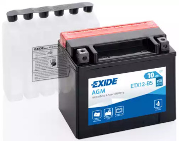 Стартерна батарея (акумулятор) etx12bs exide