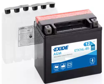 Стартерна батарея (акумулятор) etx14lbs exide