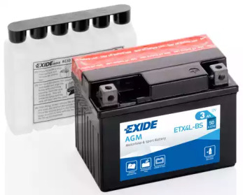 Стартерна батарея (акумулятор) etx4lbs exide
