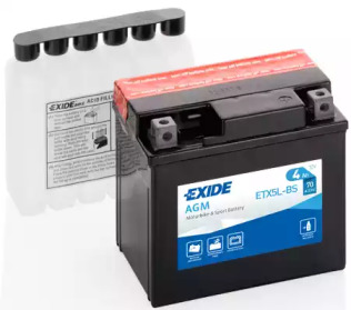Стартерна батарея (акумулятор) etx5lbs exide