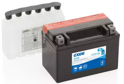 Стартерна батарея (акумулятор) etx9bs exide